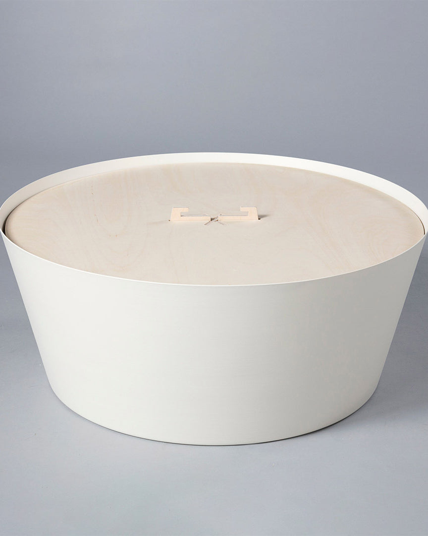 Lovi Pot 66cm, white, metal pot under the Lovi Tree 200cm or Lovi Spruce 180cm