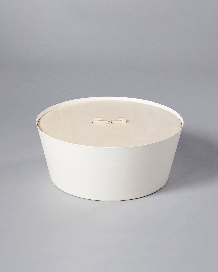 Lovi Pot 44cm, white, metal pot under the Lovi Tree 135cm or Lovi Spruce 120cm