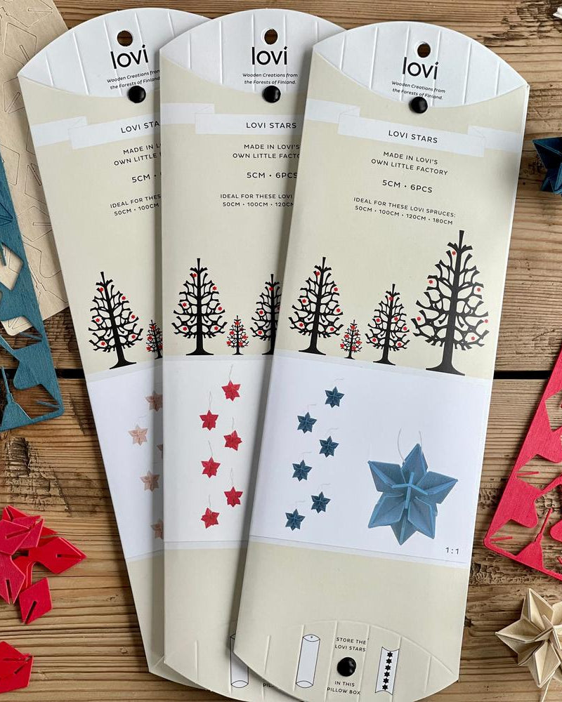 Lovi-tähti 5cm, monipakkaus