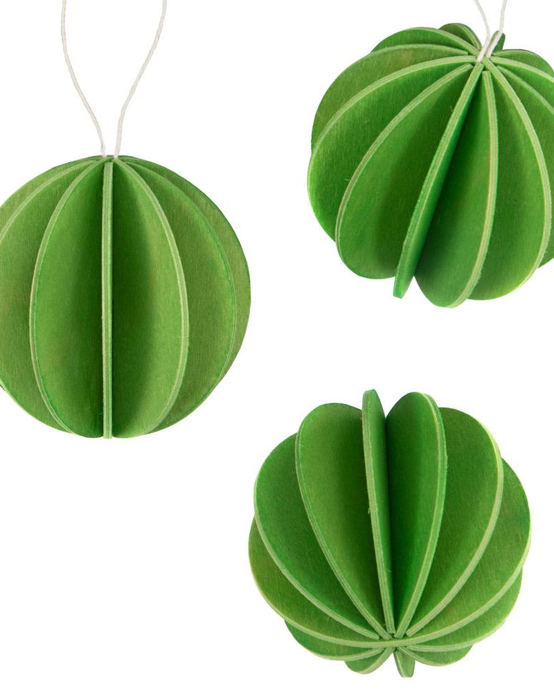 Alkuperäiset Lovi-pallot 8cm, vaaleanvihreä, koottavat puiset koristeet