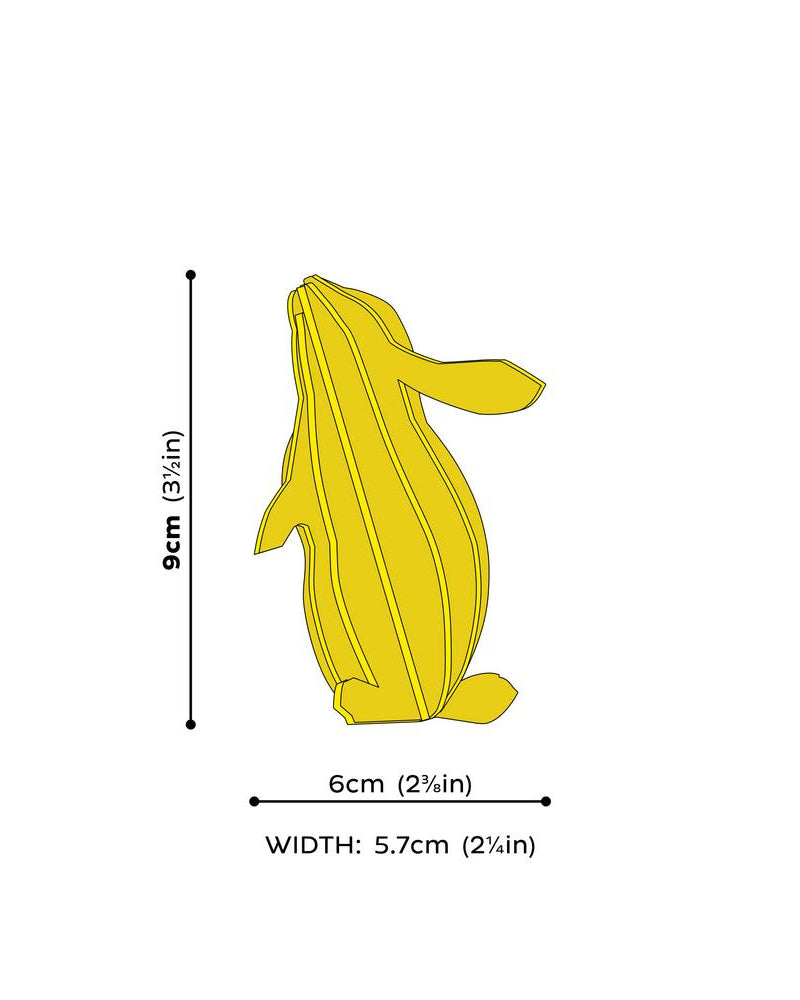Lovi Rabbit, wooden 3D puzzle, measures