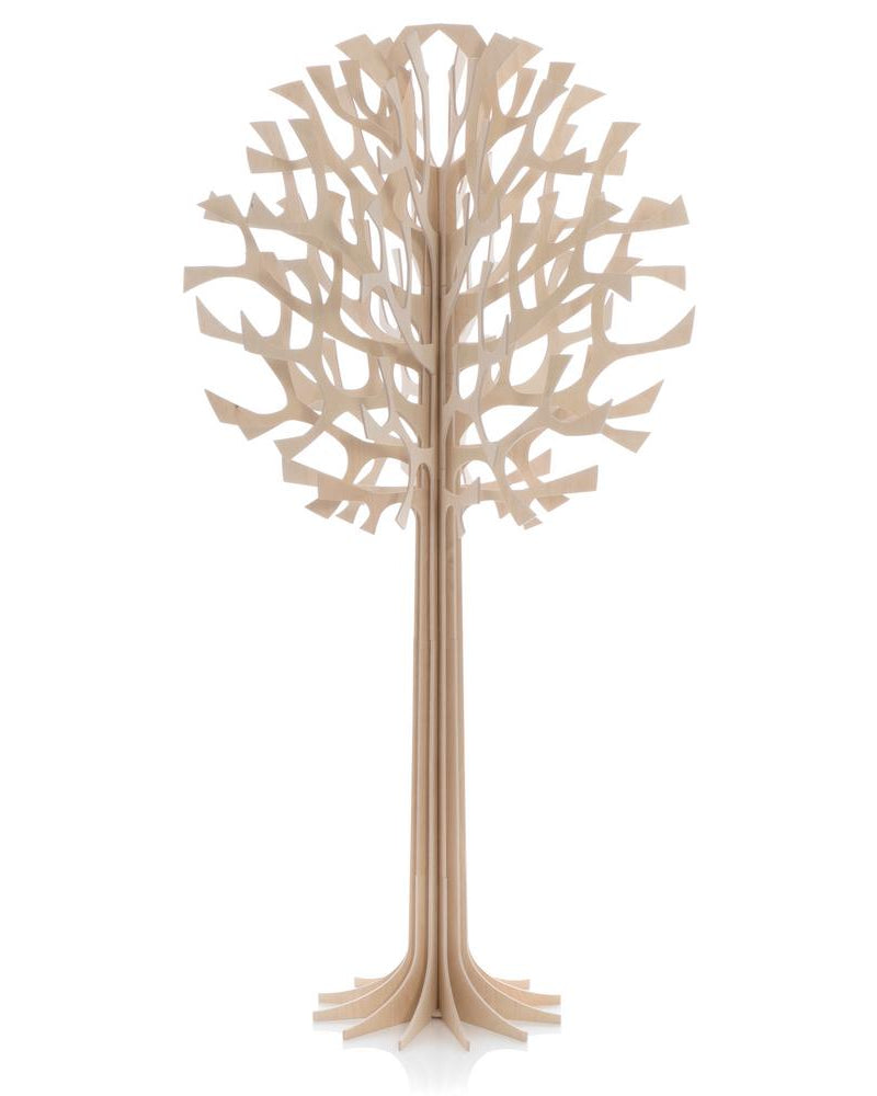 Lovi-puu 135cm, puunvärinen, koivuvanerista valmistettu, koottava puu