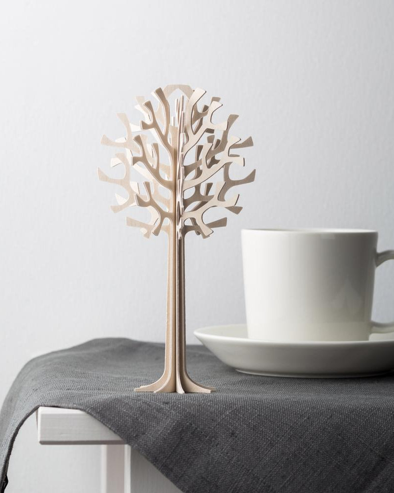 Lovi-puu 16,5cm ja kahvikuppi, puunvärinen, koottava puinen hahmo