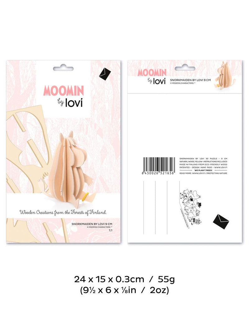 Niiskuneiti, puunvärinen, koottava puinen Lovi-hahmo