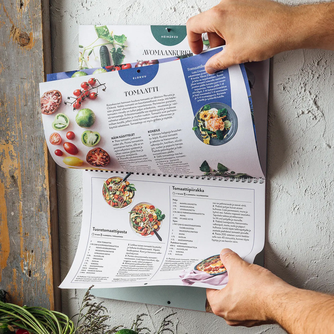 Testaa, tunnetko kasvisten huippusesongit & kokkaa parasta kotiruokaa Satokausikalenterin avulla