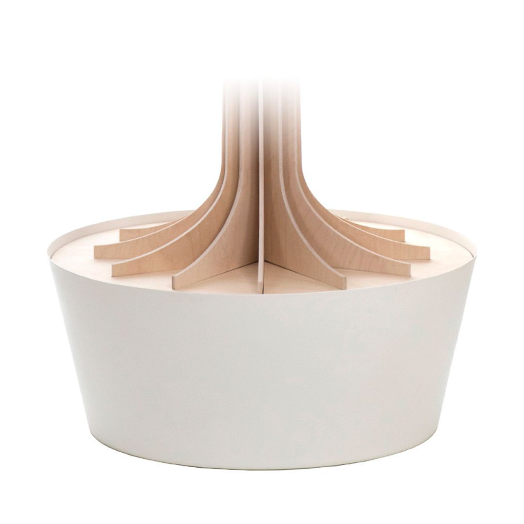 Lovi Pot, white, a metal