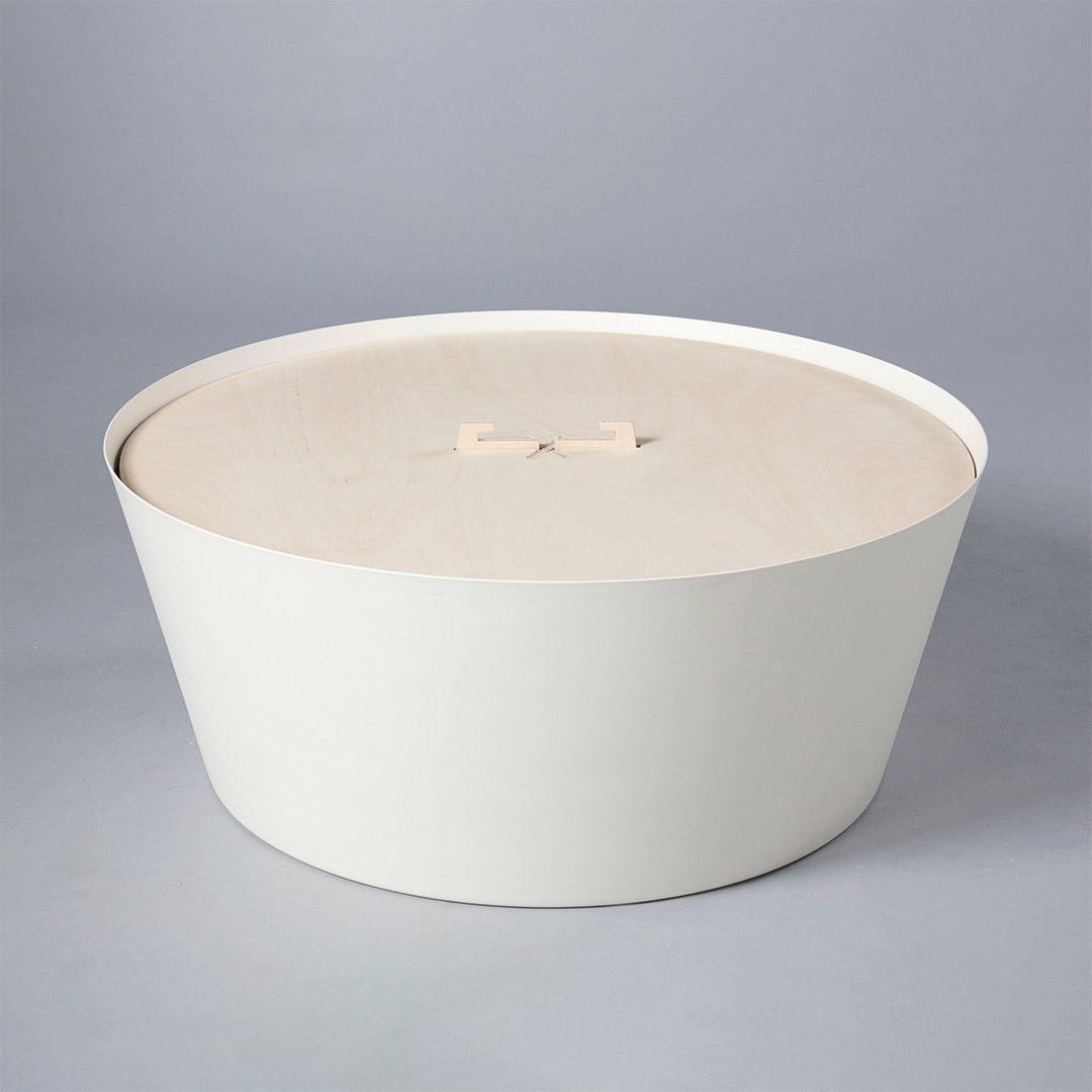Lovi Pot 66cm, white, metal pot under the Lovi Tree 200cm or Lovi Spruce 180cm