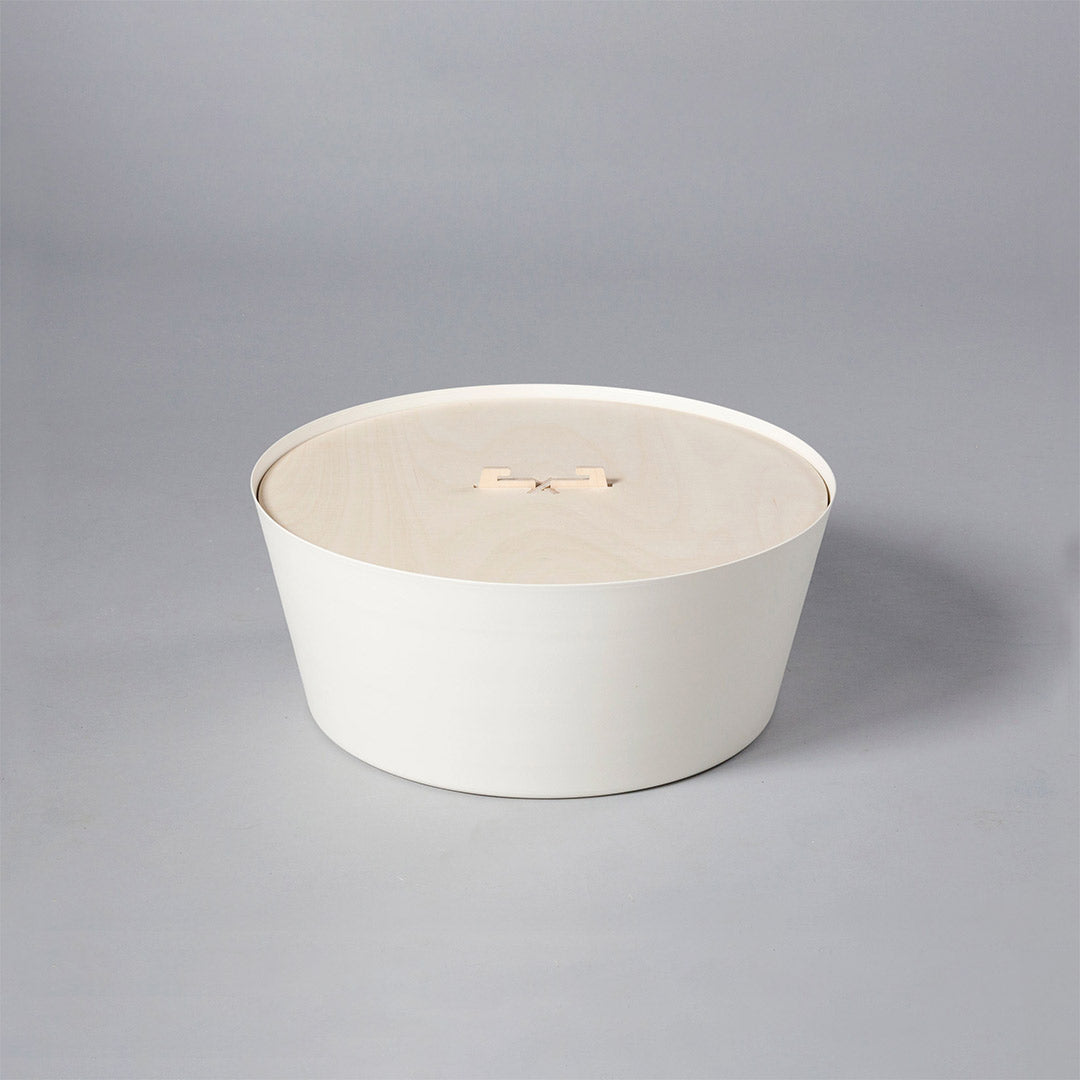 Lovi Pot 44cm, white, metal pot under the Lovi Tree 135cm or Lovi Spruce 120cm