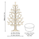 Lovi Spruce 120cm measures and pot measures