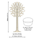 Lovi Tree 200cm measures and pot measures