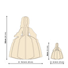 Measures of Menina by Lovi, wooden princess figure