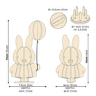 Measures of Miffy by Lovi figures, wooden, paintable bunny figure