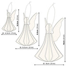 Lovi-enkeli, koottava puinen hahmo, mittakuva