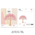 Lovi-kirsikkapuu 22cm, koottava kirsikkapuu koivuvanerista, pakkaus, mitat ja paino