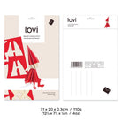 Lovi-tyttötonttu 16cm, koottava puinen hahmo, pakkaus, mitat ja paino