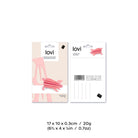 Lovi-possu 6cm, vaaleanpunainen, pakkaus, mitat ja paino