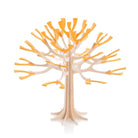 Lovi-vuodenaikapuu, lämminkeltainen, koivuvanerista valmistettu, koottava puu