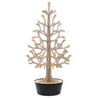 Lovi-kuusi 180cm, puunvärinen mustassa ruukussa, koottava puinen kuusi