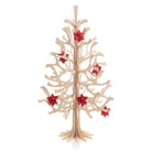 Lovi-kuusi 50cm, koristeltuna kirkkaanpunaisilla 5cm Lovi-tähdillä 