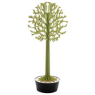 Lovi-puu 135cm, haaleanvihreä, koivuvanerista valmistettu, koottava puu mustassa ruukussa